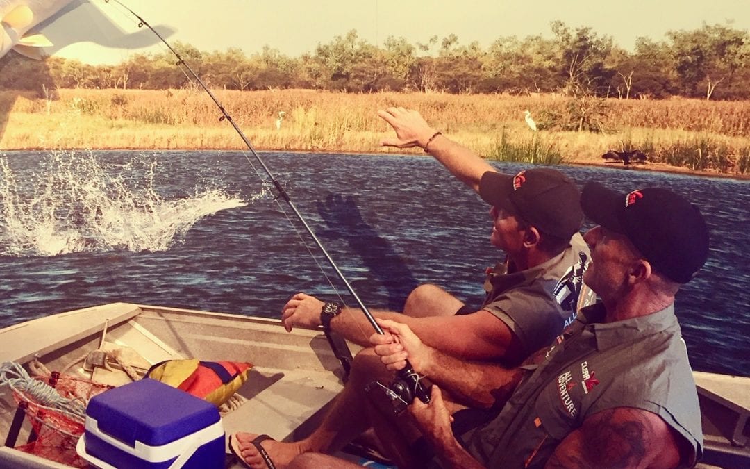 All 4 Adventure catching Barra at the centre !